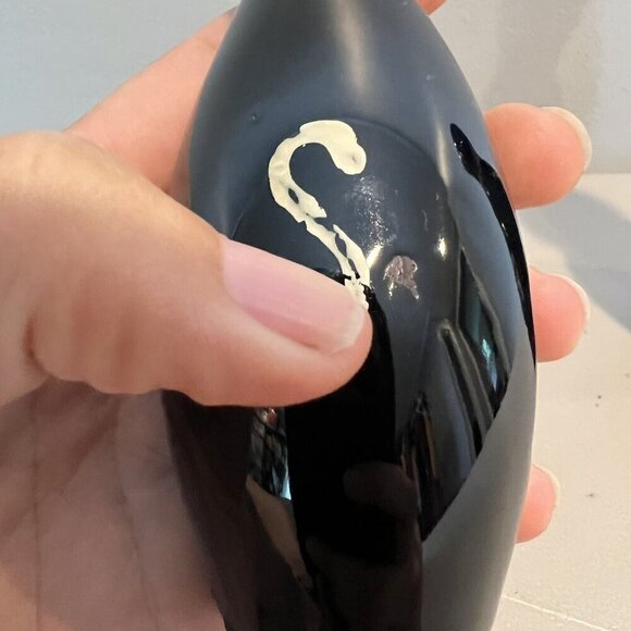 Bowling Pins Salt and Pepper Shakers 1949 Mid Century Kitsch Black Vintage - Picture 5 of 8